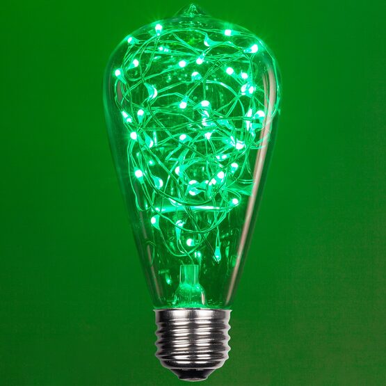 ST64 LEDimagine TM Fairy Light Bulb, Green