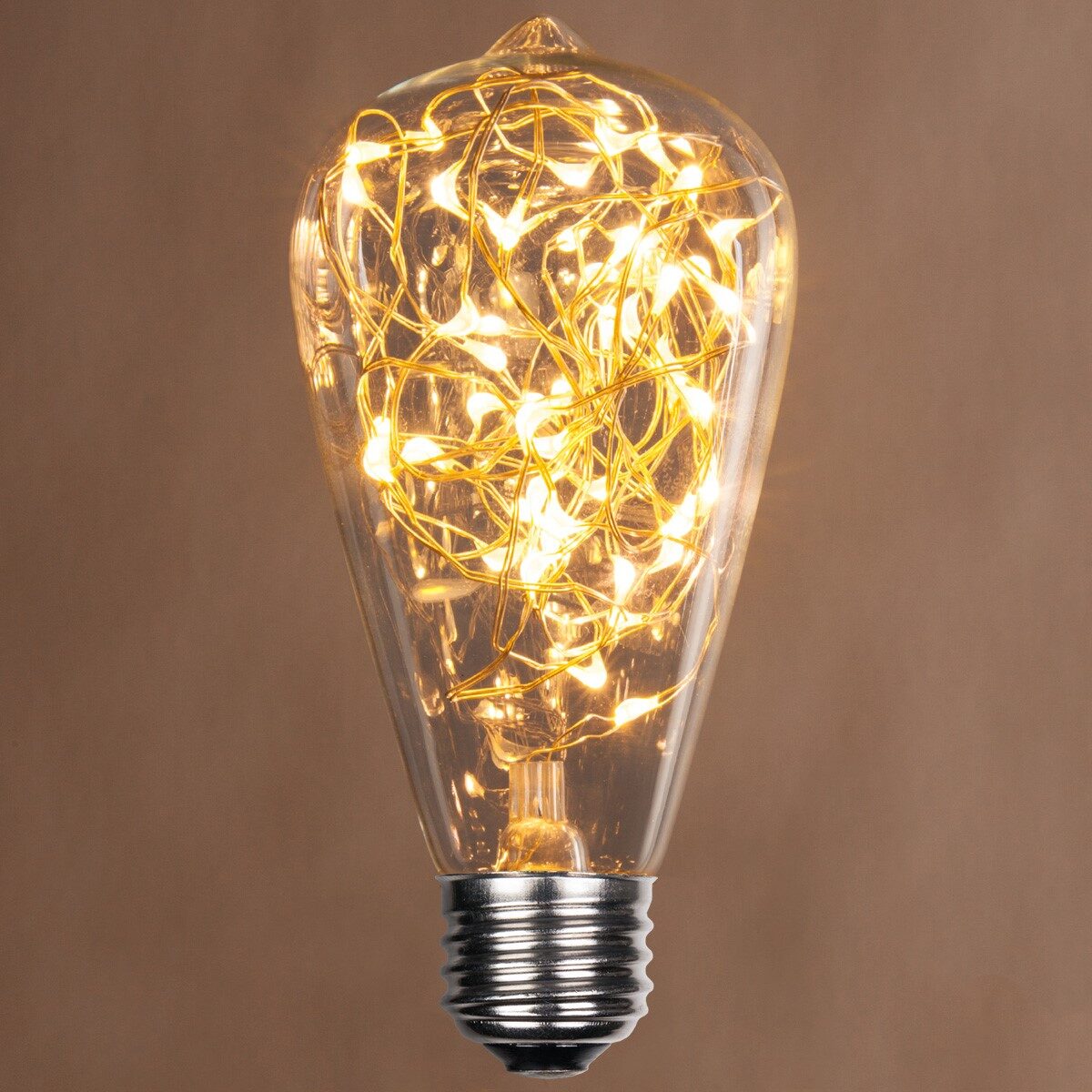 ST64 LEDimagine TM Fairy Light Bulb, Gold - Yard Envy