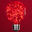 G80 LEDimagine TM Fairy Globe Light Bulb, Red
