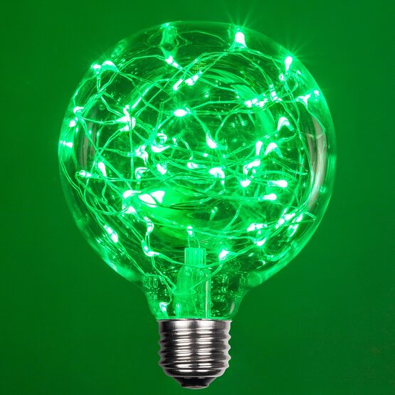 G95 LEDimagine TM Fairy Globe Light Bulb, Green