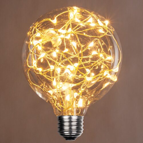 G95 LEDimagine TM Fairy Globe Light Bulb, Warm White - Yard Envy