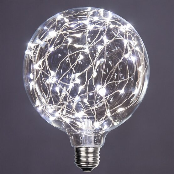 G125 LEDimagine TM Fairy Globe Light Bulb, Cool White