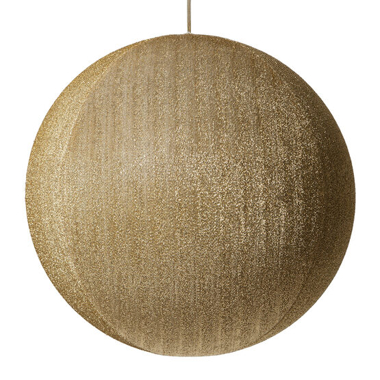 20" Gold Inflatable Christmas Ornament, Metallic Polymesh