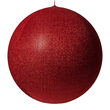 28" Red Inflatable Christmas Ornament, Metallic Polymesh