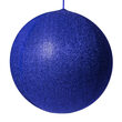 20" Blue Inflatable Christmas Ornament, Metallic Polymesh