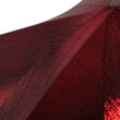 60" Red Unlit Hanging Star, Fold Flat Frame with Metallic Lame