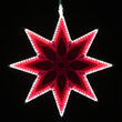 25" Electric Pink 8 Point Star Light with Flower Laser Etching 
