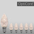 C7 OptiCore LED Light Bulbs, Warm White Twinkle
