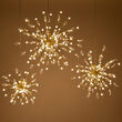 12" Gold Starburst LED Lighted Branches, Warm White Lights, 1 pc