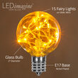 G50 LEDimagine TM Fairy Globe Light Bulb, Gold, E17 Base
