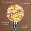 G50 LEDimagine TM Fairy Globe Light Bulb, Warm White, E17 Base