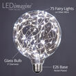 G125 LEDimagine TM Fairy Globe Light Bulb, Cool White