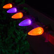 OptiCore C9 Commercial LED String Lights, Amber / Purple, 50 Lights, 50'