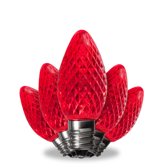 C7 LED Light Bulbs, Red, by Kringle Traditions TM 