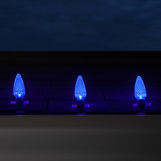 C9 LED Light Bulbs, Blue, by Kringle Traditions TM 