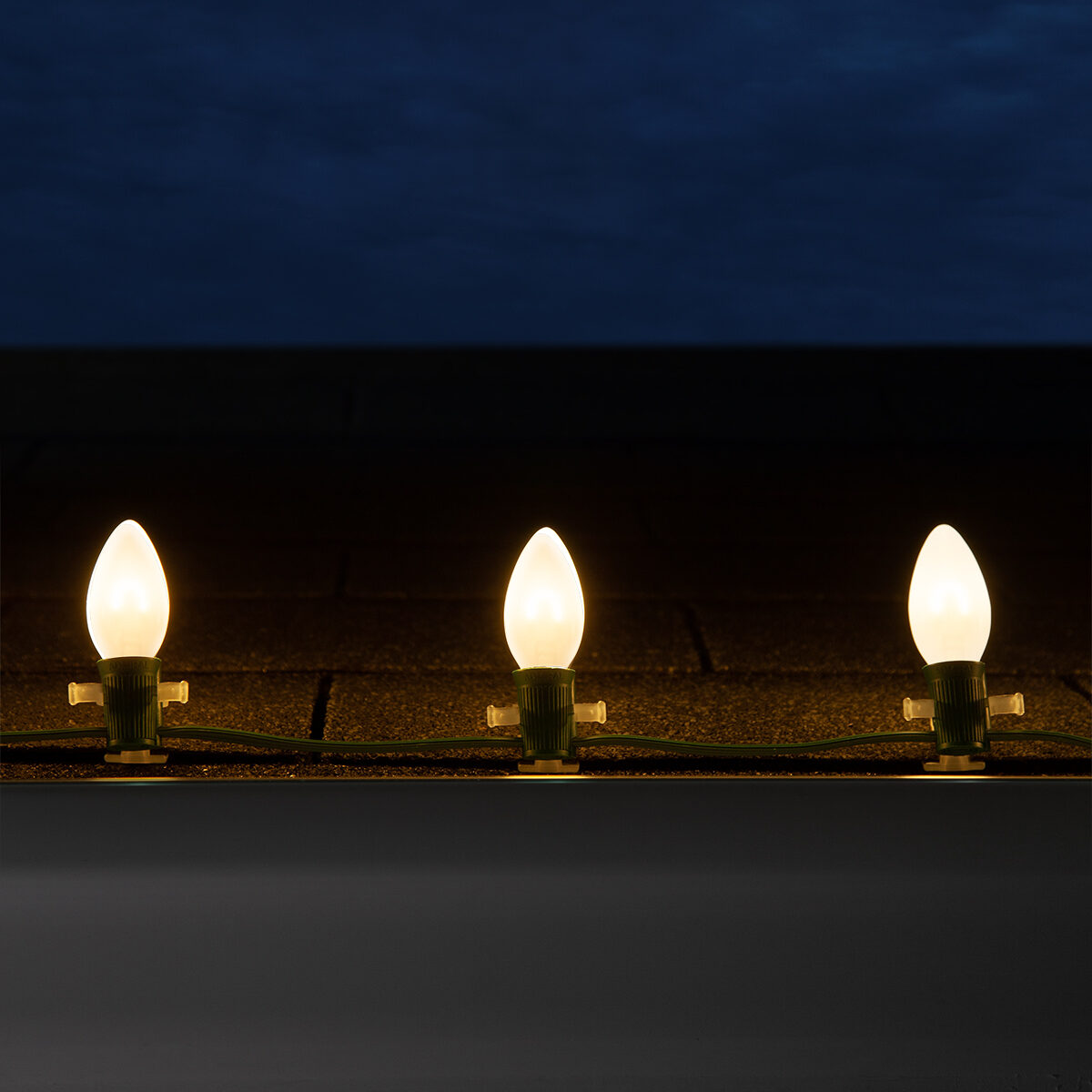 C9 120V FlexFilament TM Vintage LED Light Bulb, Warm White Satin