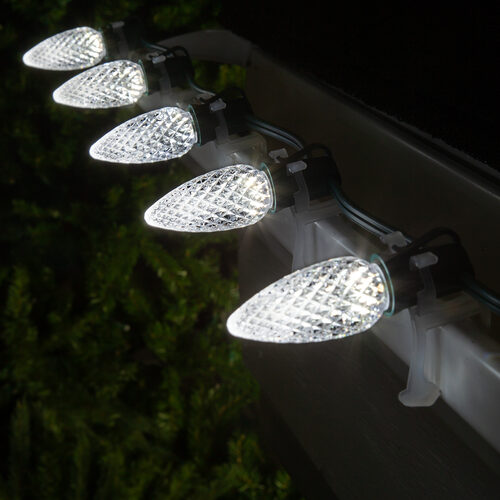 C9 OptiCore LED Light Bulbs, Cool White, E17 Base, Box of 25