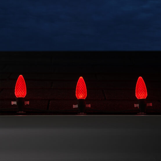 C9 OptiCore LED Light Bulbs, Red