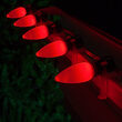 C9 Smooth OptiCore<sup>&reg</sup> LED Light Bulbs, Red