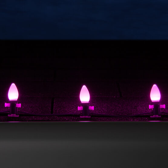 C7 Smooth OptiCore LED Light Bulbs, Pink