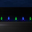 OptiCore C9 Commercial LED String Lights, Blue / Green, 50 Lights, 50'