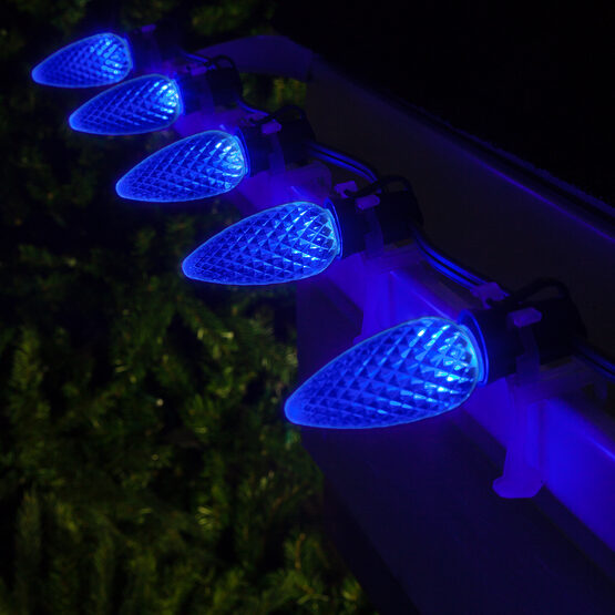 OptiCore C9 Commercial LED String Lights, Blue, 25 Lights, 25'
