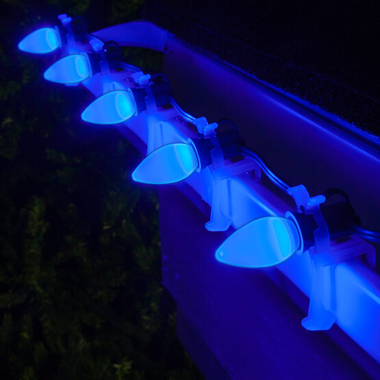 Smooth OptiCore C7 Commercial LED String Lights, Blue, 25 Lights, 25'