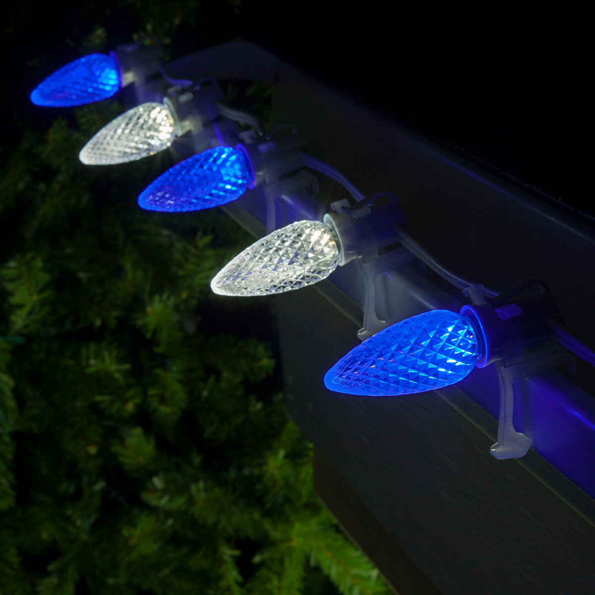 OptiCore C9 Commercial LED String Lights Blue Cool White