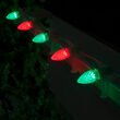 OptiCore C7 Commercial LED String Lights, Green / Red, 50 Lights, 50'