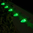 OptiCore C7 Commercial LED String Lights, Green, 25 Lights, 25'