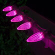 OptiCore C9 Commercial LED String Lights, Pink, 25 Lights, 25'