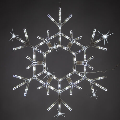 Led Folding Snowflake Cool White Twinkle Lights Yard Envy