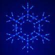 36" LED Folding Snowflake, Blue Lights 