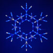 36" LED Folding Snowflake, Blue and Cool White Lights 