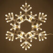 20" LED Folding Snowflake, Warm White Lights