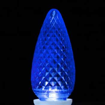 C9 LED Light Bulbs, Blue Acrylic