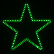 18" LED Ultra Bright SMD 5 Point Star, Green Lights 