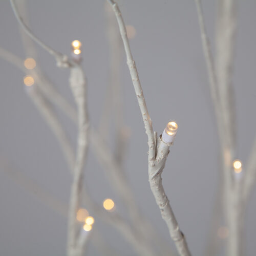 3' Warm White LED Birch Tree 
