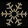 36" Snowflake Motif, Clear Lights 