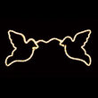 11.5" White Doves with Ribbon 