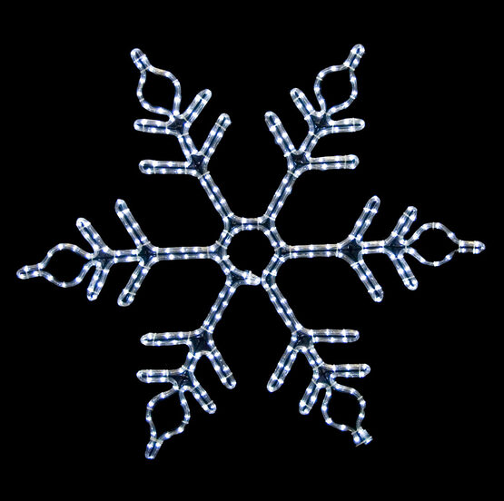 36" LED Snowflake Motif, Cool White Lights 