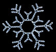 31.5" LED Snowflake Motif, Cool White Lights 