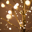 5' Gold Fairy Light Tree, Warm White LED Lights 