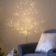 6' Gold Fairy Light Tree, Warm White LED Lights 