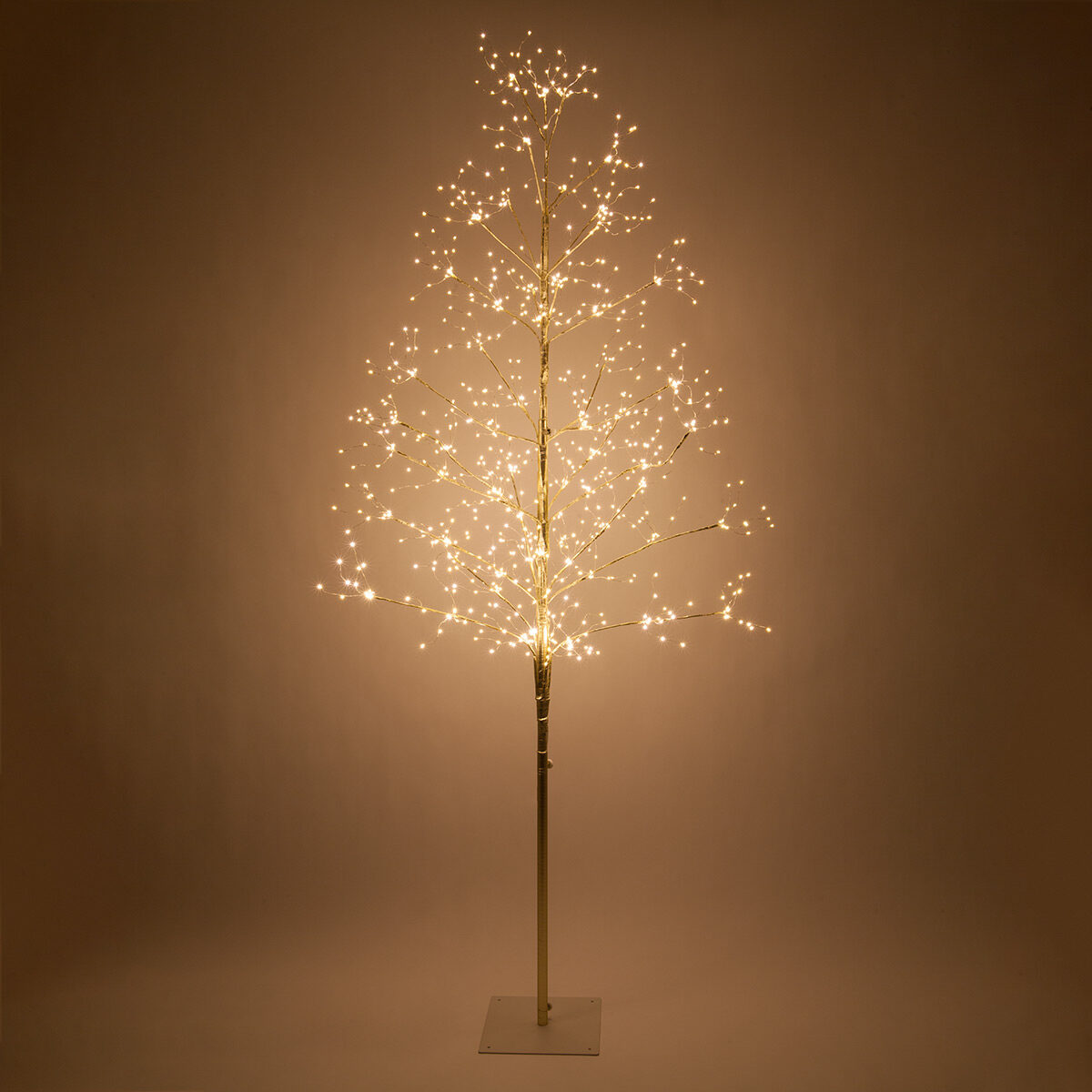 Cool White LED 6' 7' Silver Fairy Light Tree 5' 4' 3' 