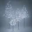 5' Silver Fairy Light Tree, Cool White LED Lights 