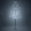 7' Silver Fairy Light Tree, Cool White LED Lights 