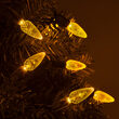 24' Strawberry LED String Lights, Gold, Green Wire
