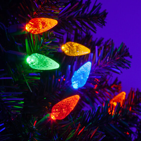 24' Strawberry LED String Lights, Multicolor, Green Wire