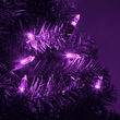 26' T5 Mini Christmas String Lights, Purple, Green Wire